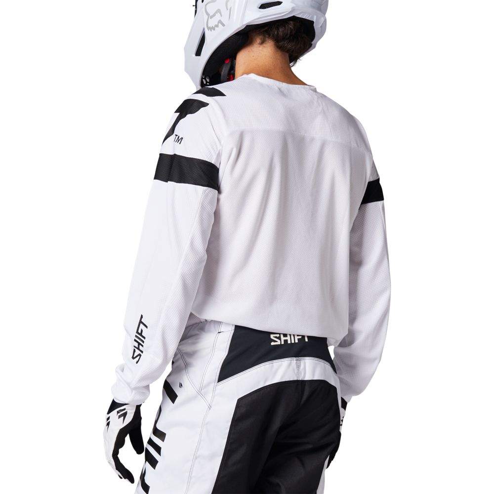 Shift Polera Moto Whit3 Label Void Blanco/Negro - Rideshop