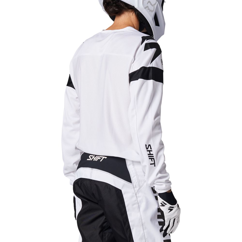 Shift Polera Moto Whit3 Label Void Blanco/Negro - Rideshop