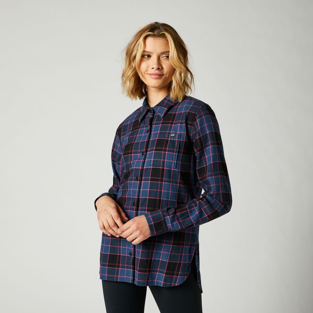 FOX Camisa Lifestyle Pines Azul - Rideshop