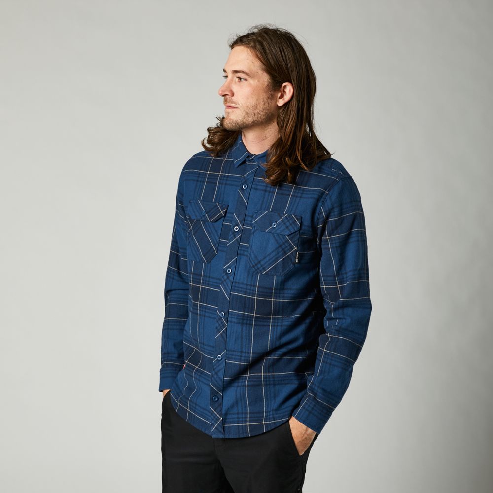 FOX Camisa Lifestyle Traildust 20 Azul - Rideshop
