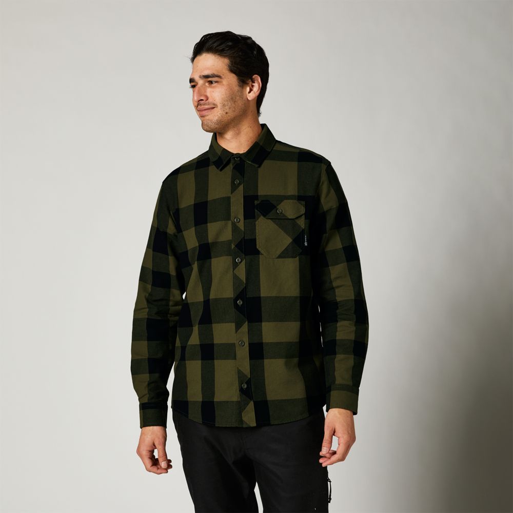 FOX Camisa Lifestyle Voyd 2.0 Verde - Rideshop