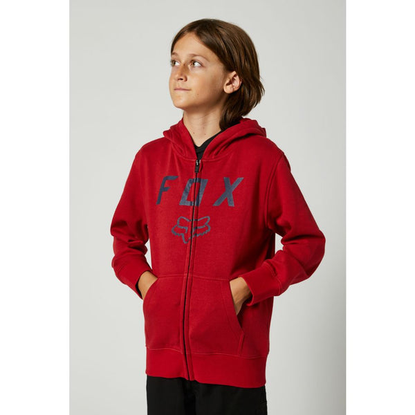 FOX Poleron Lifestyle Niño Legacy Moth Zip Rojo - Rideshop