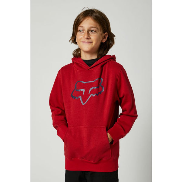 FOX Poleron Lifestyle Niño Legacy Pullover Rojo - Rideshop