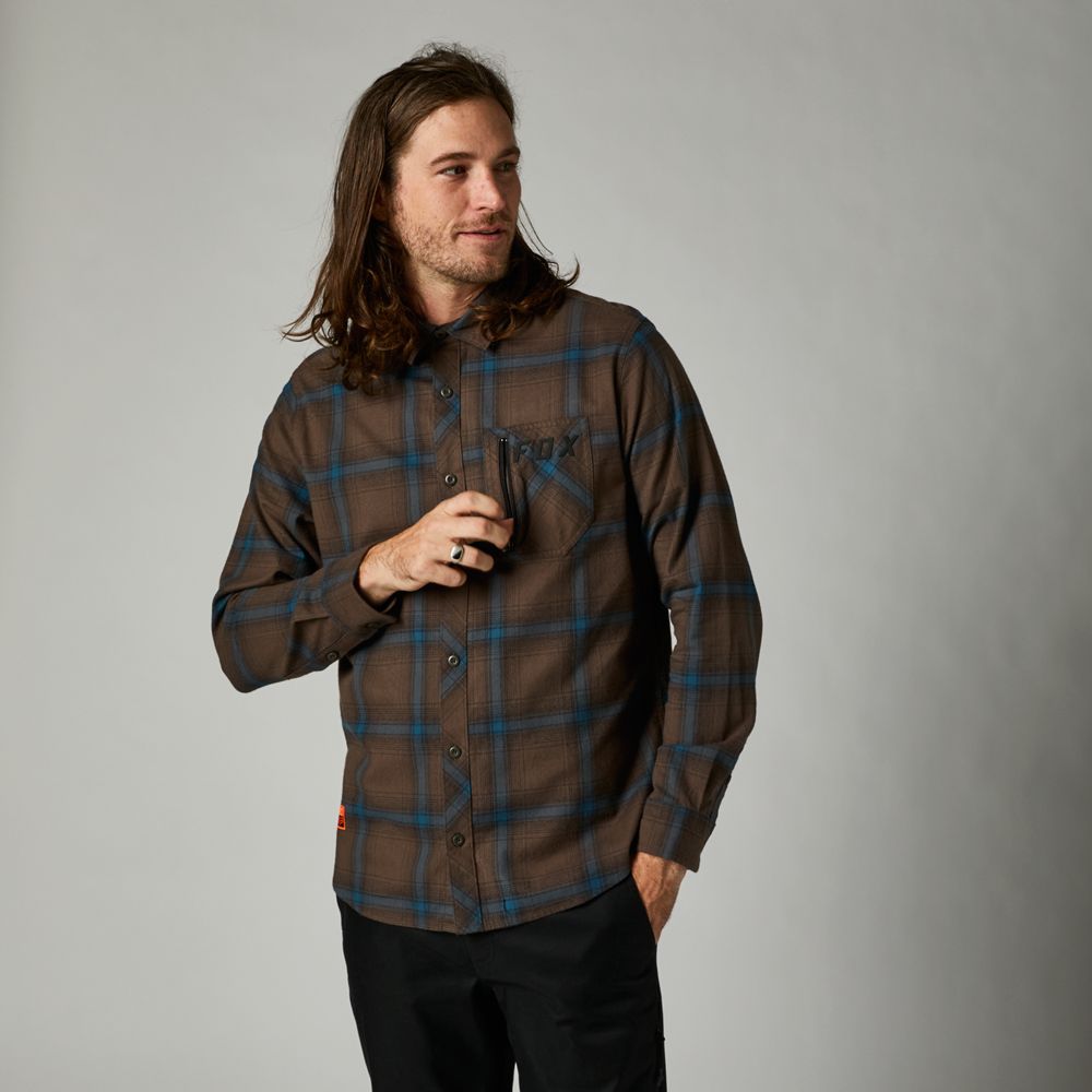FOX Camisa Lifestyle Gamut Stretch Gris - Rideshop