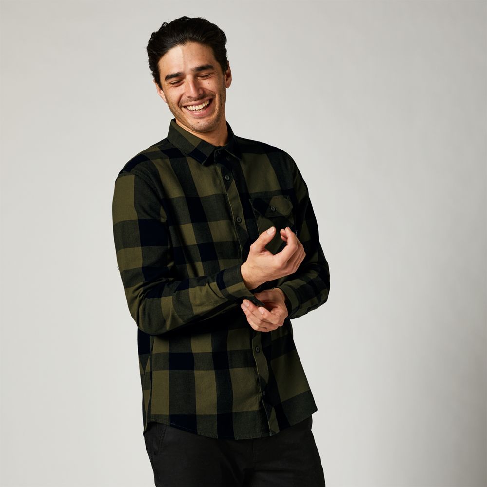 FOX Camisa Lifestyle Voyd 2.0 Verde - Rideshop