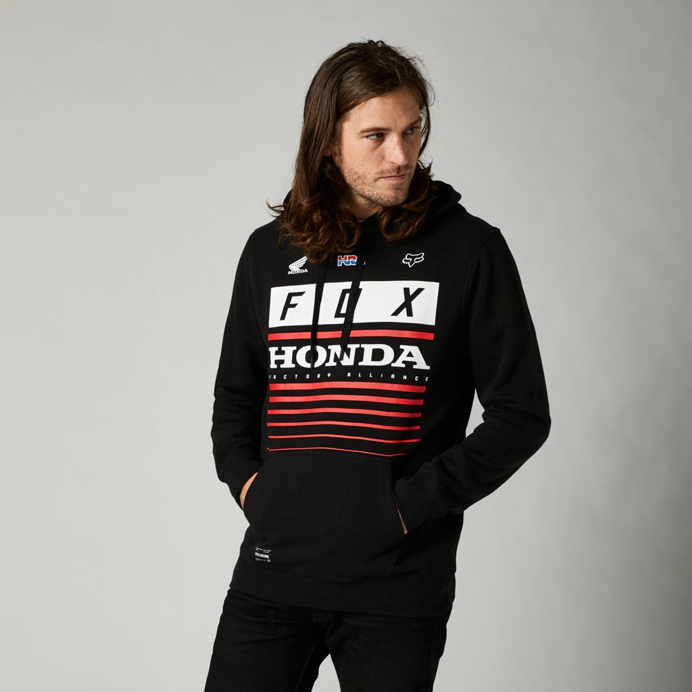FOX Poleron Lifestyle Honda Pullover Negro - Rideshop