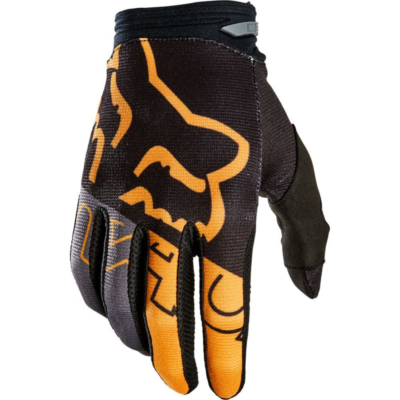 FOX Guantes Moto Niño 180 Skew Negro/Amarillo - Rideshop