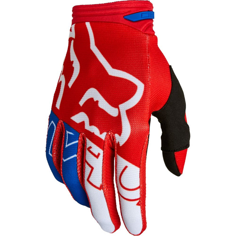 FOX Guantes Moto 180 Skew Rojo/Blanco - Rideshop