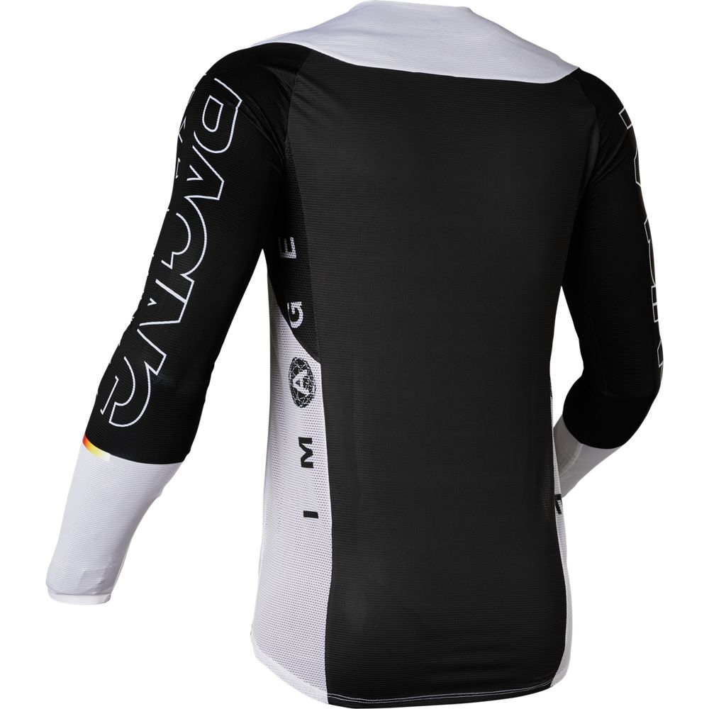 FOX Polera Moto Flexair Relm Negro/Blanco - Rideshop