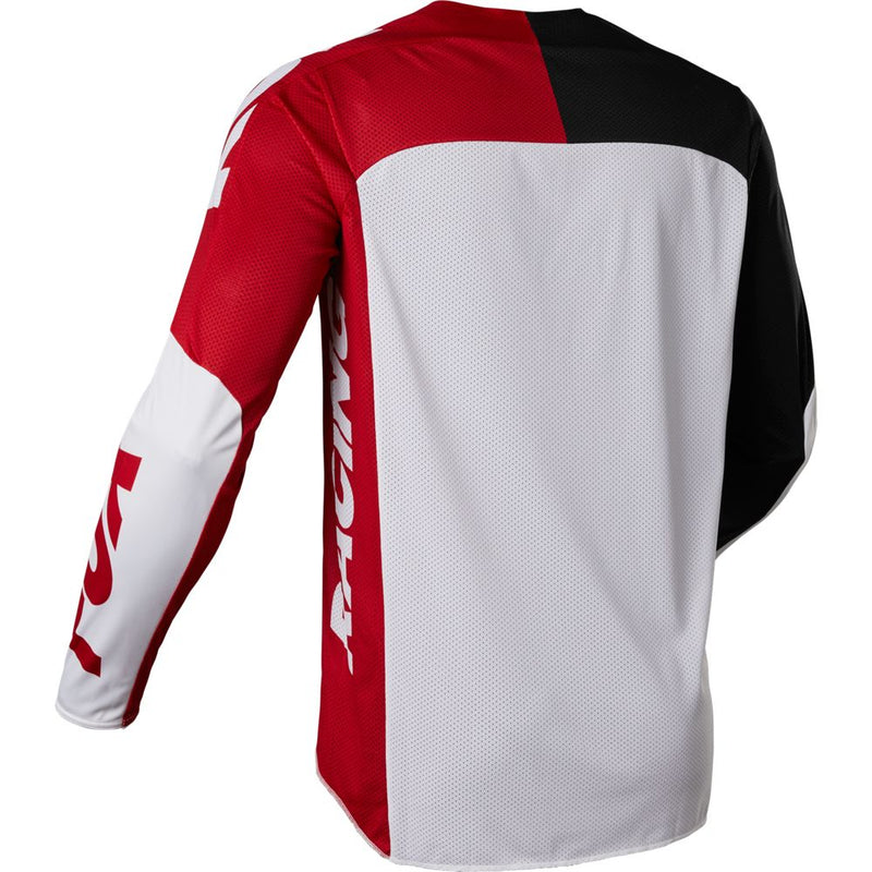 FOX Polera Moto 360 Paddox Blanco/Rojo - Rideshop