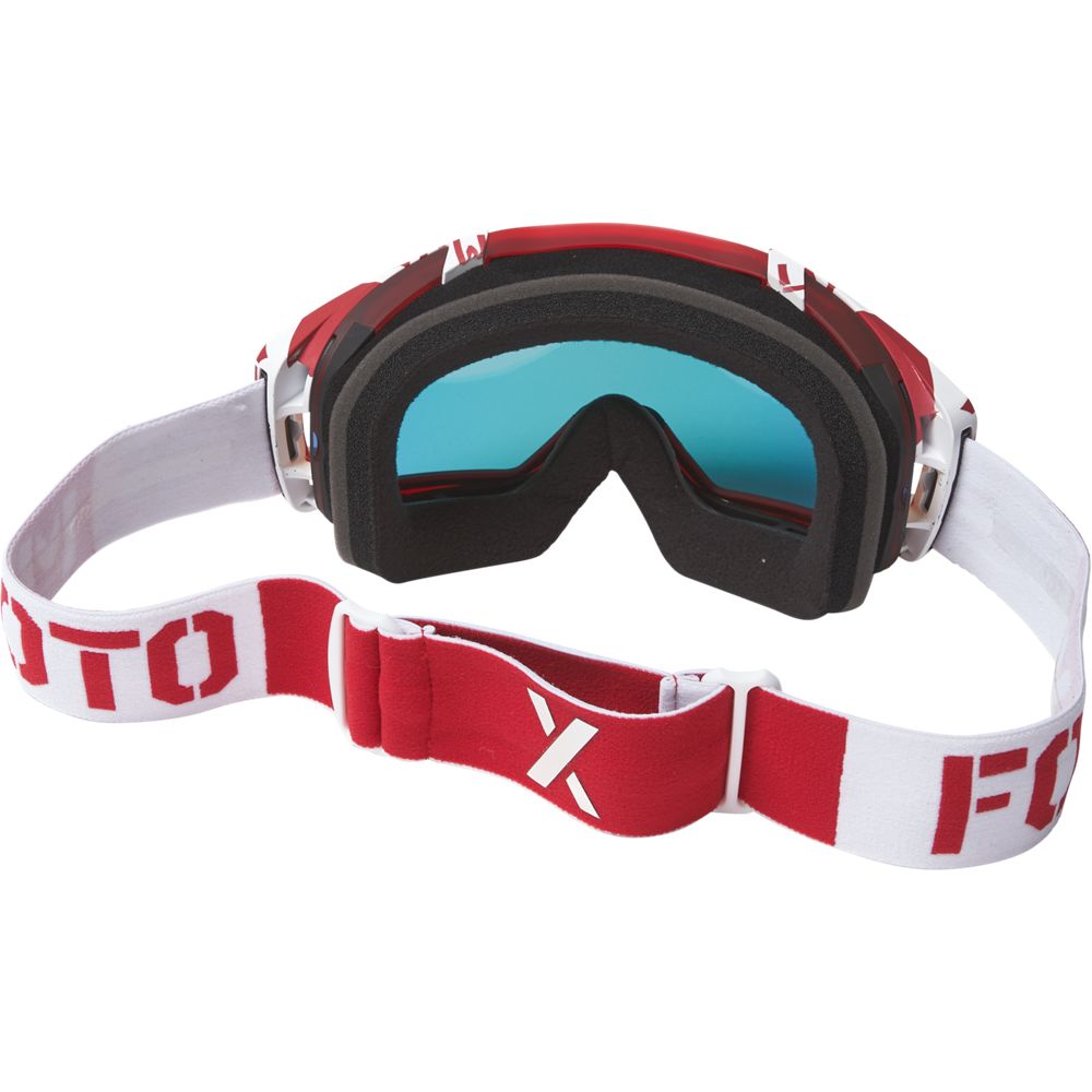 FOX Antiparras Moto Vue Nobyl Blanco/Rojo - Rideshop