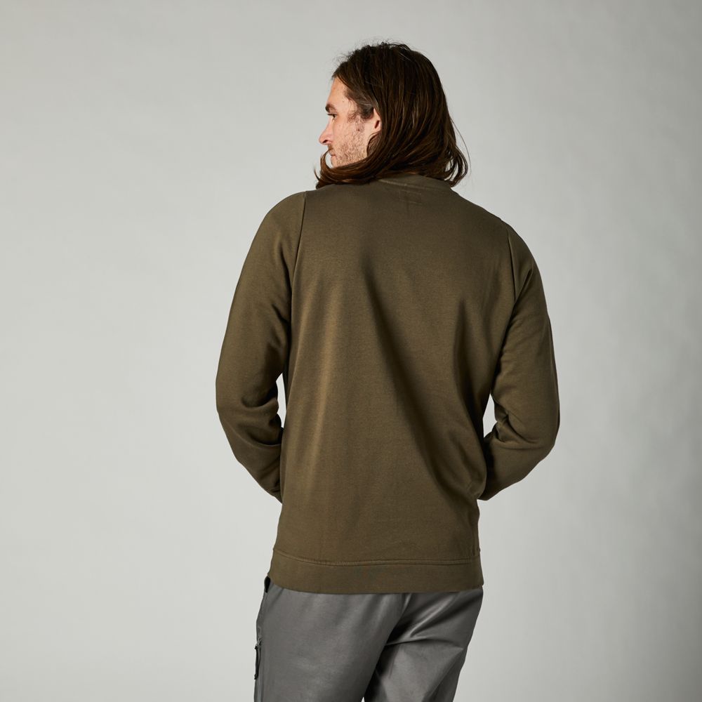 FOX Poleron Lifestyle Blacklash DWR Verde Cuello Redondo - Rideshop