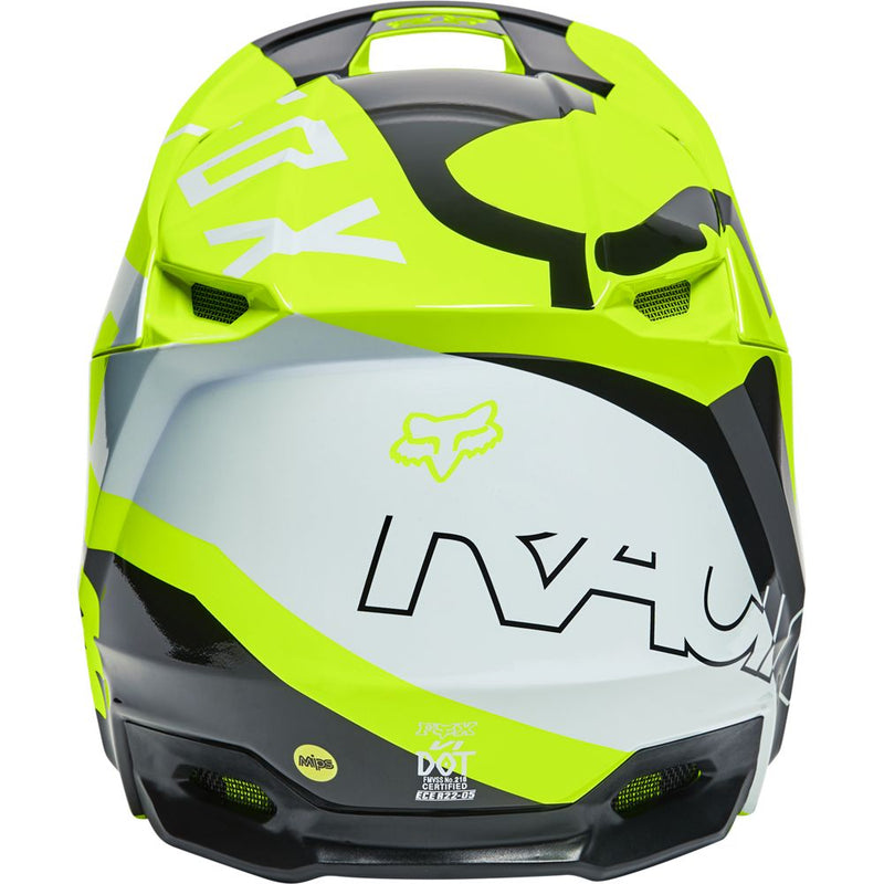 FOX Casco Moto V1 Skew Amarillo - Rideshop