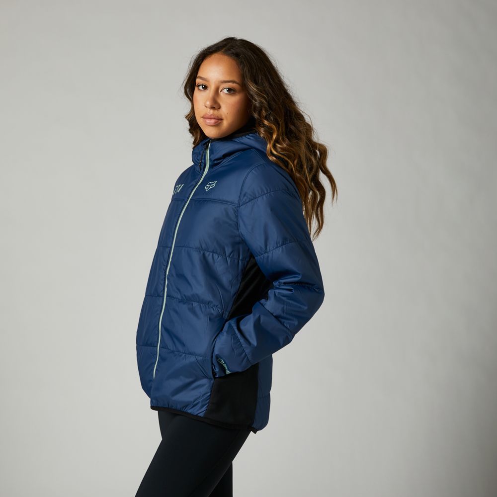 FOX Chaqueta Lifestyle Mujer Ridgeway Azul - Rideshop