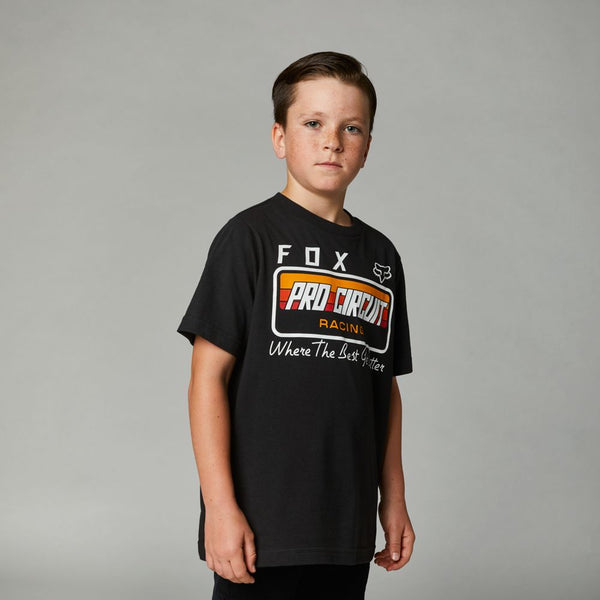 FOX Polera Lifestyle Niño Pro Circuit Negro - Rideshop