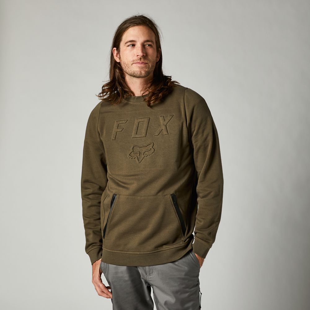 FOX Poleron Lifestyle Blacklash DWR Verde Cuello Redondo - Rideshop