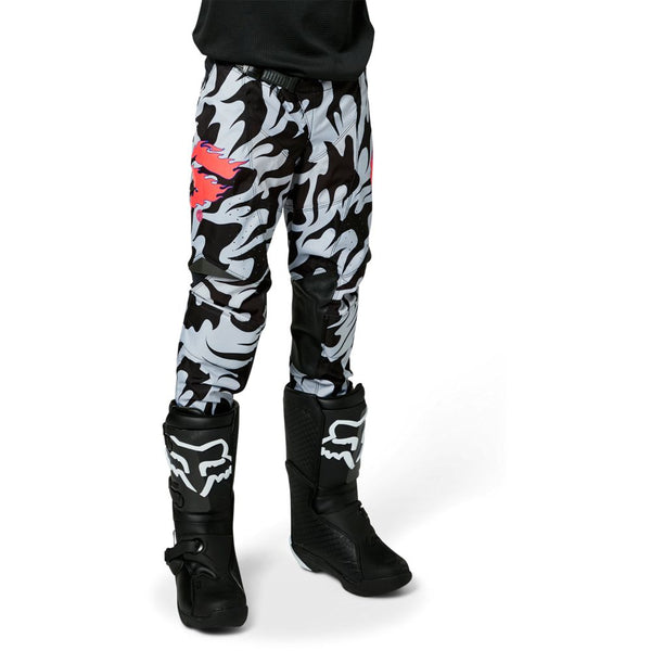 Shift Pantalon Moto Niño White Label Flame Blanco/Negro - Rideshop