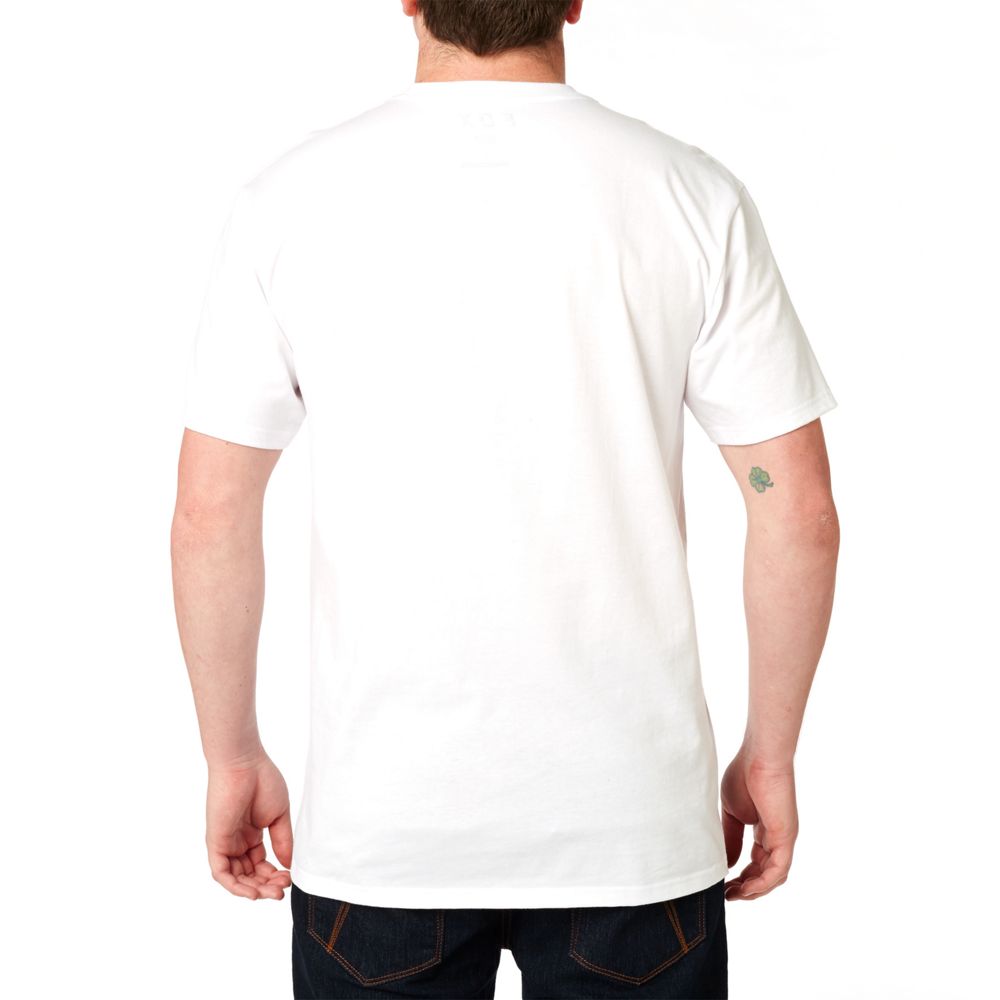 FOX Polera Lifestyle Moth 3/4 Tee Blanco - Rideshop