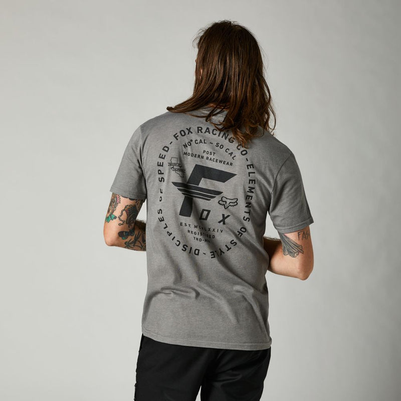 FOX Polera Lifestyle Premium Big F Gris - Rideshop