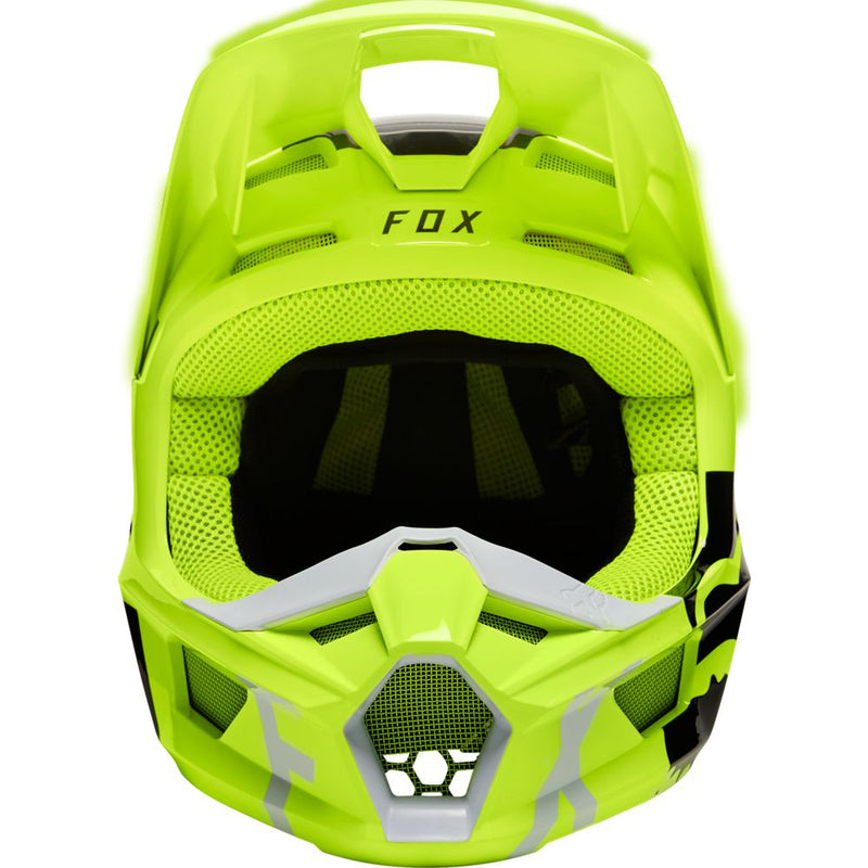 FOX Casco Moto V1 Skew Amarillo - Rideshop