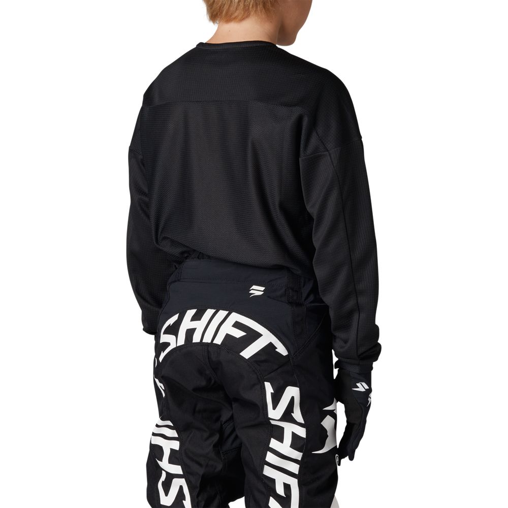 Shift Polera Moto Niño White Label Bliss Negro - Rideshop