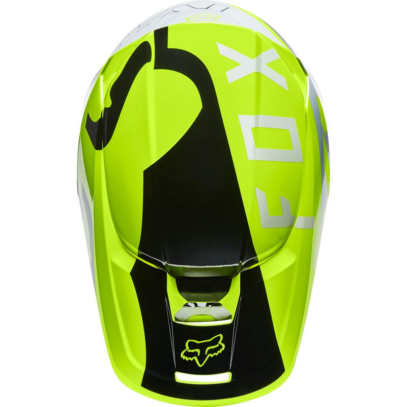 FOX Casco Moto V1 Skew Amarillo - Rideshop