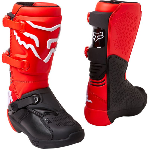 FOX Botas Moto Niño Comp Rojo - Rideshop