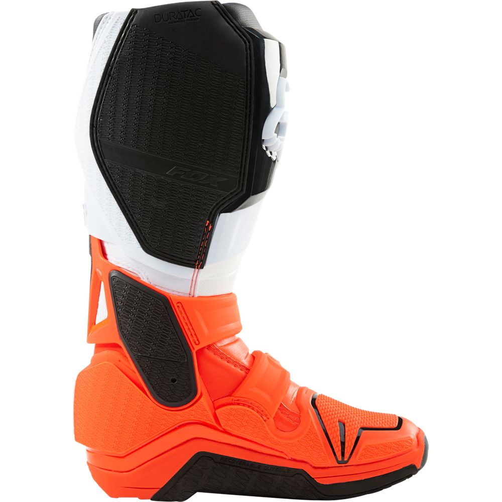 FOX Botas Moto Instinct Naranjo/Blanco - Rideshop