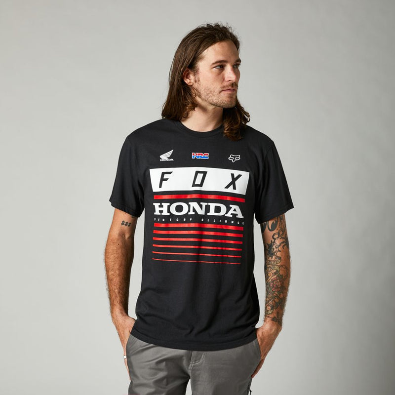 Polera Lifestyle Honda Negro Fox Racing - Rideshop