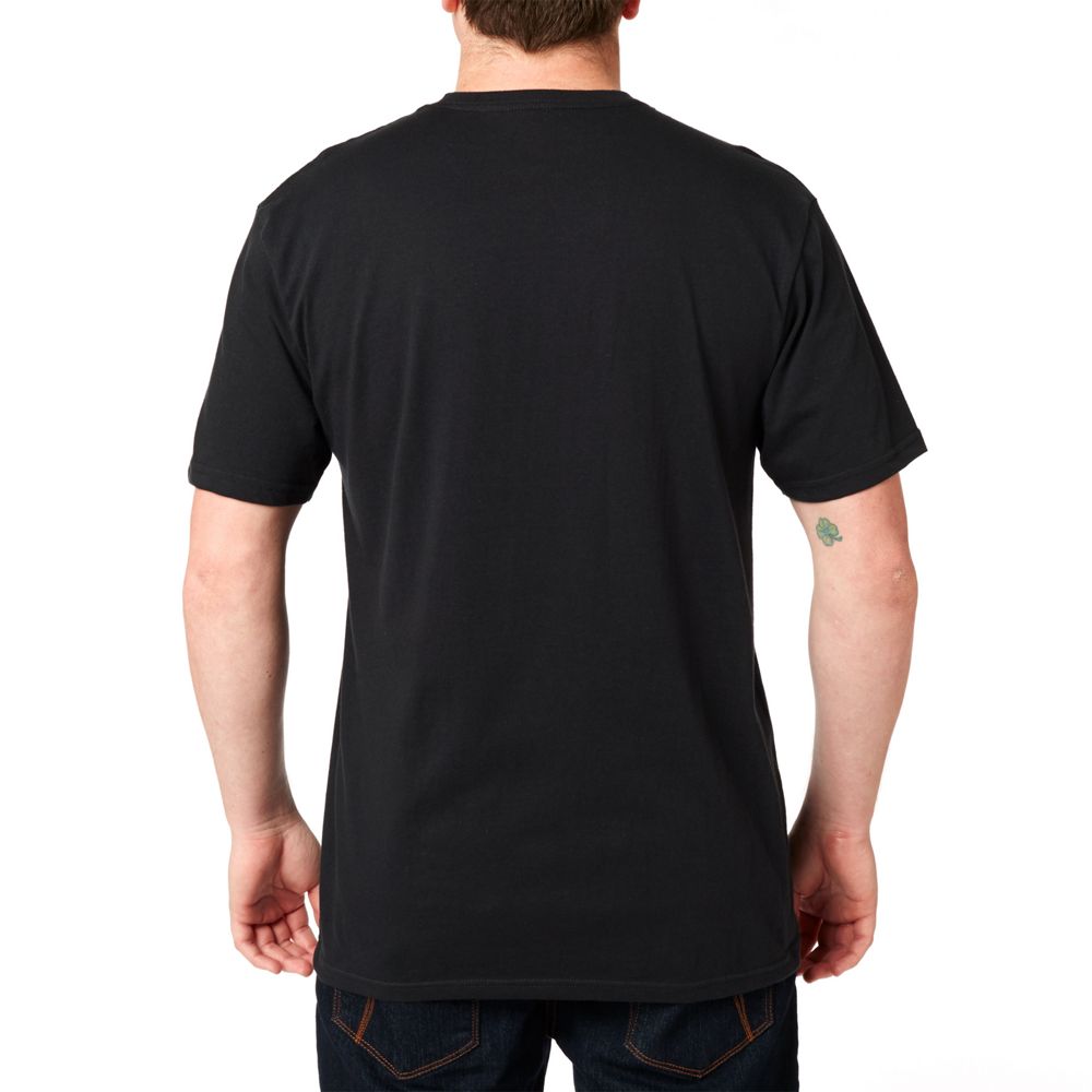 FOX Polera Lifestyle Moth 3/4 Tee Negro - Rideshop