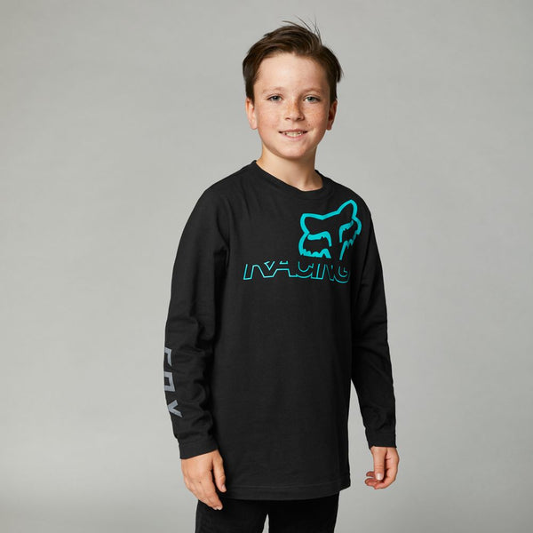 FOX Polera Lifestyle Niño Manga Larga Skew Negro - Rideshop