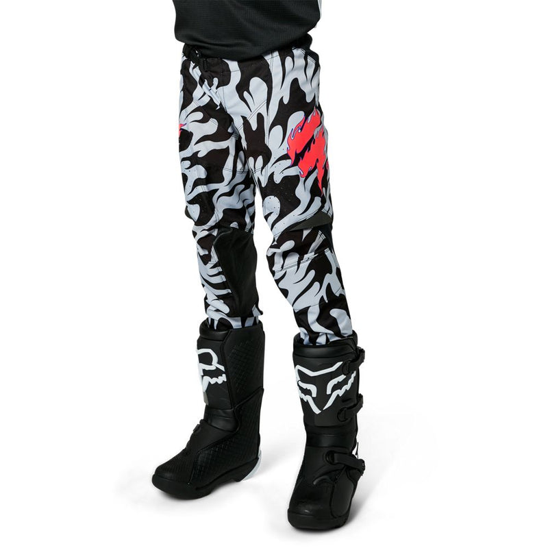 Shift Pantalon Moto Niño White Label Flame Blanco/Negro - Rideshop