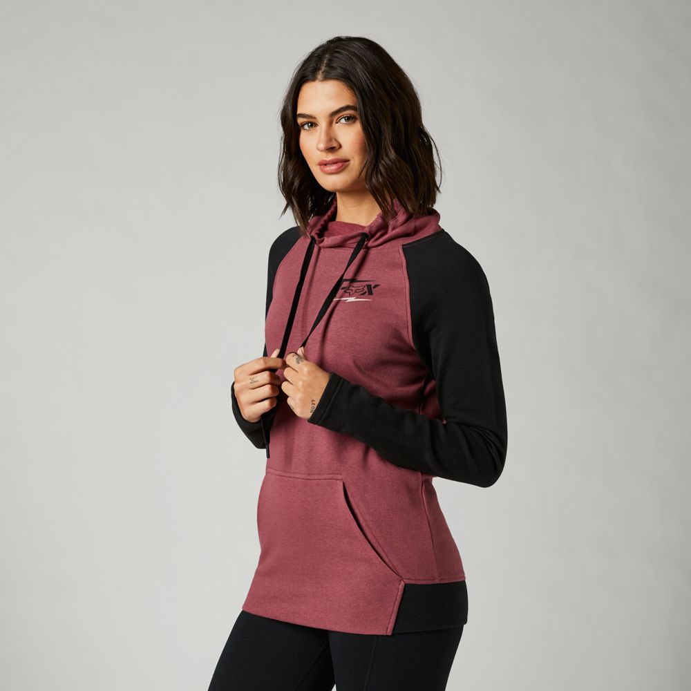 FOX Poleron Lifestyle Mujer Clean Up Morado - Rideshop