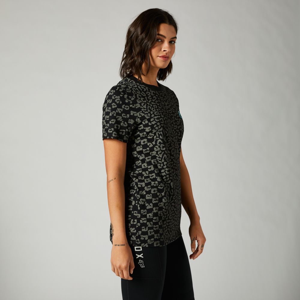 FOX Polera Lifestyle Mujer Cheetah Check Negro - Rideshop
