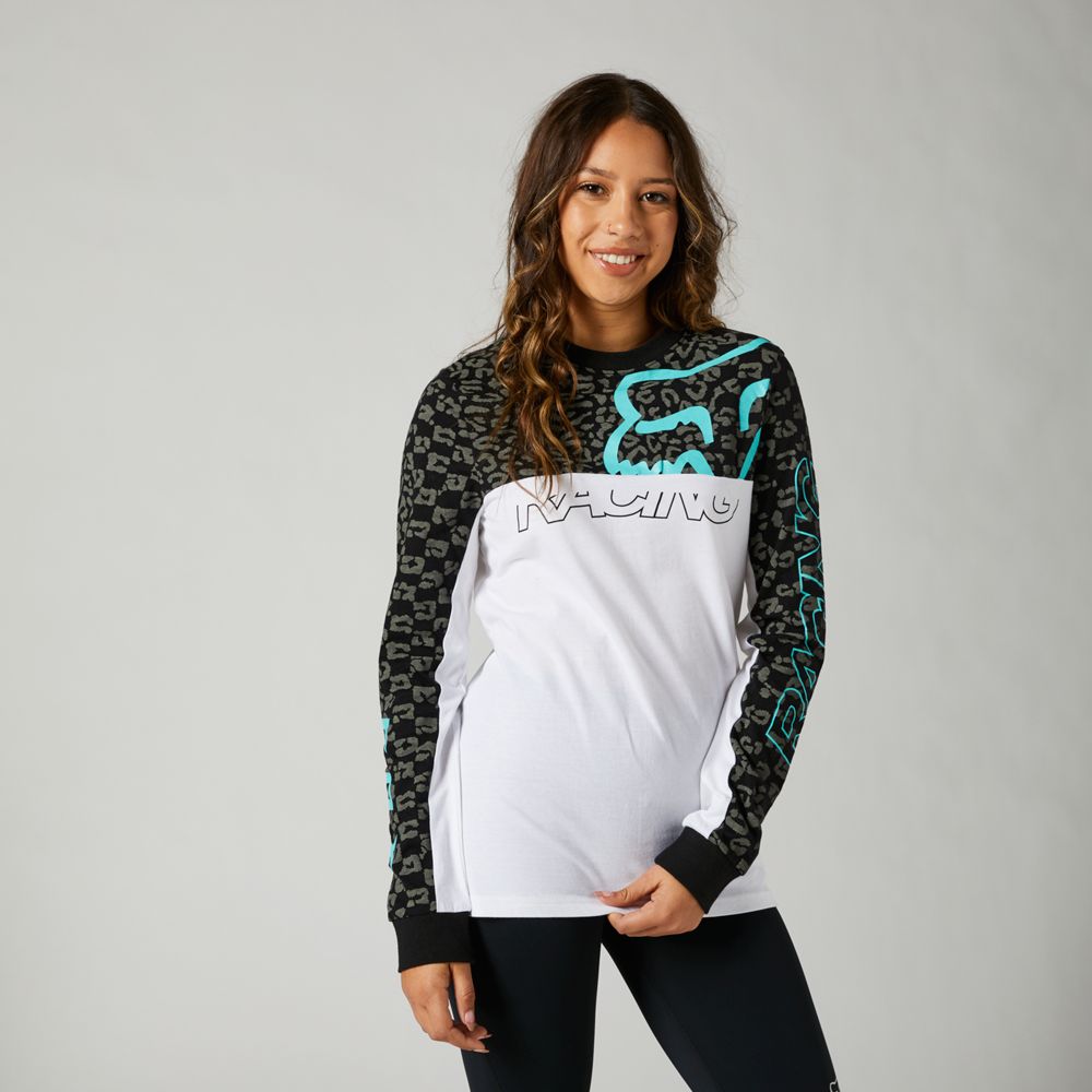 FOX Polera Lifestyle Mujer Manga Larga Blanco - Rideshop
