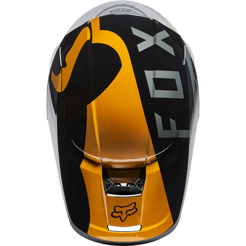 FOX Casco Moto V1 Skew Negro - Rideshop