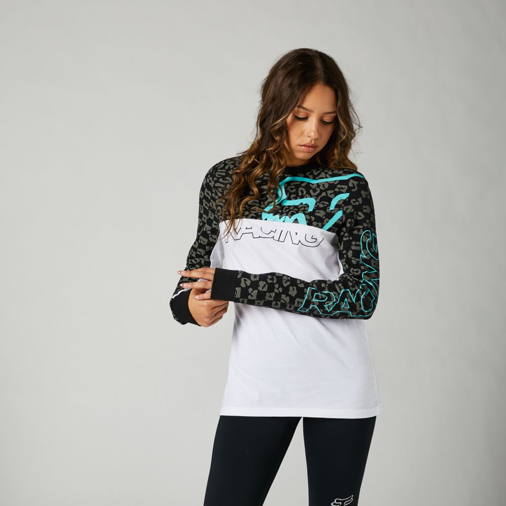 FOX Polera Lifestyle Mujer Manga Larga Blanco - Rideshop