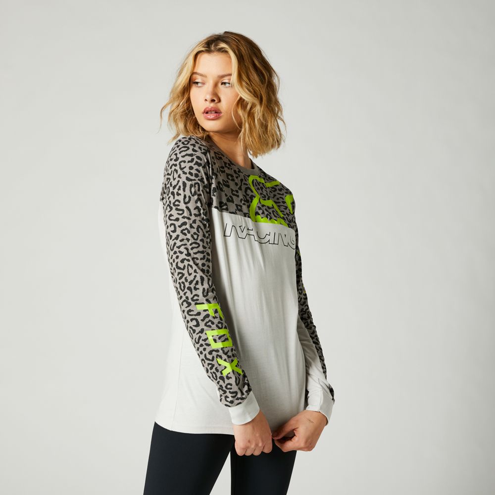 FOX Polera Lifestyle Mujer Manga Larga Gris - Rideshop