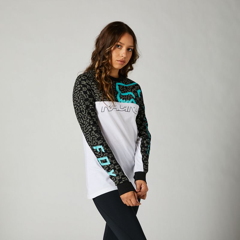 FOX Polera Lifestyle Mujer Manga Larga Blanco - Rideshop