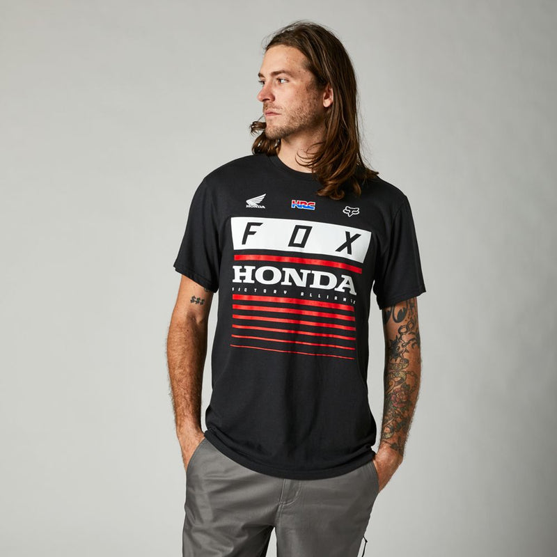 Polera Lifestyle Honda Negro Fox Racing - Rideshop