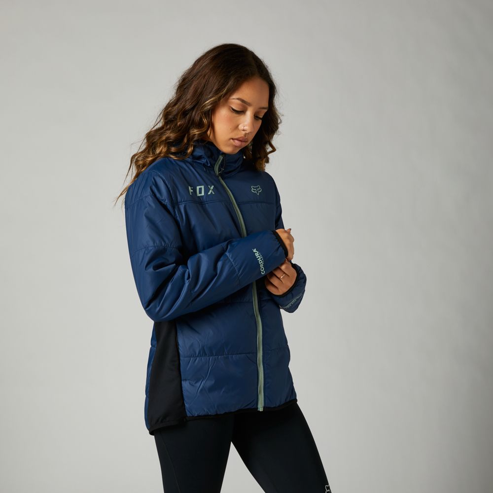 FOX Chaqueta Lifestyle Mujer Ridgeway Azul - Rideshop
