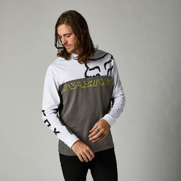 FOX Polera Lifestyle Manga Larga Skew Blanco - Rideshop