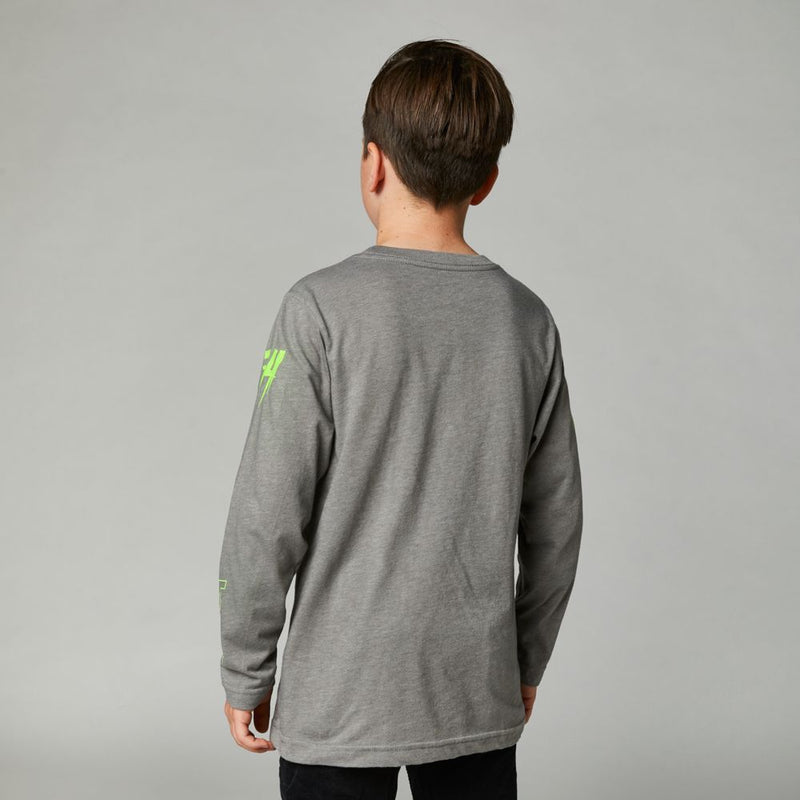 FOX Polera Lifestyle Niño Manga Larga Riet Gris - Rideshop