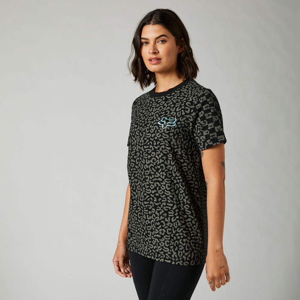 FOX Polera Lifestyle Mujer Cheetah Check Negro - Rideshop