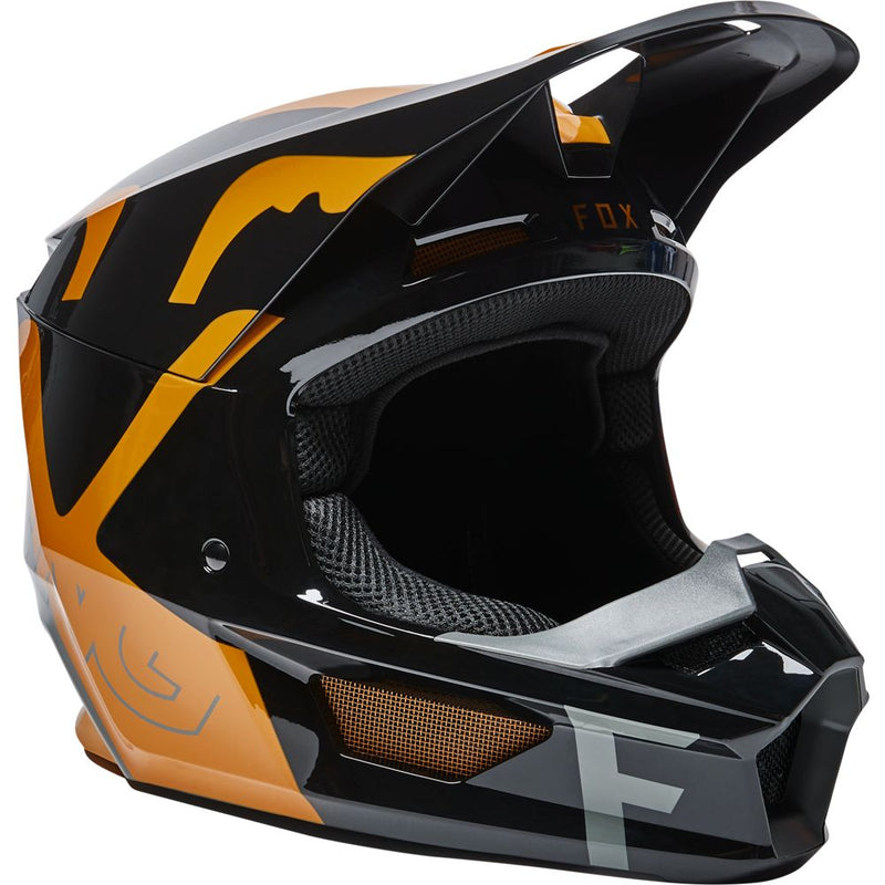 FOX Casco Moto V1 Skew Negro - Rideshop