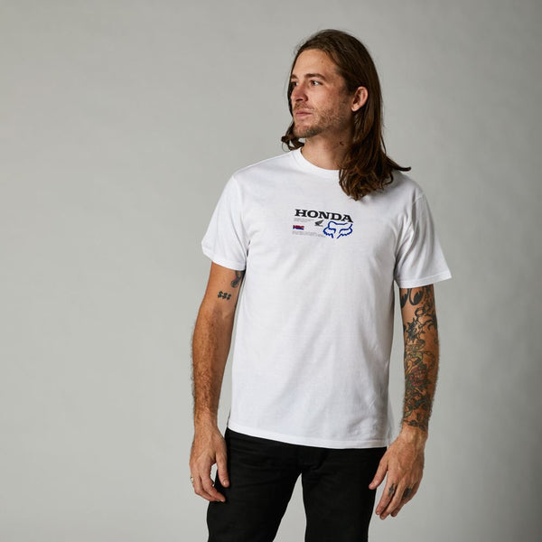 Polera Lifestyle Premium Honda Blanco Fox Racing - Rideshop