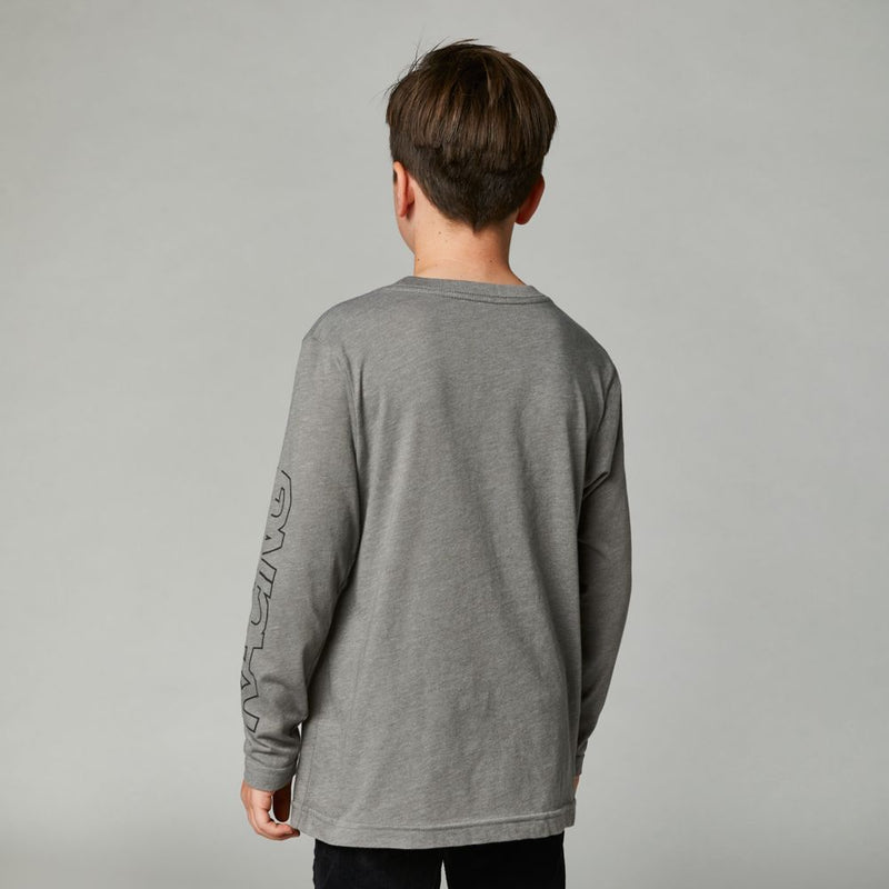 FOX Polera Lifestyle Niño Manga Larga Skew Gris - Rideshop