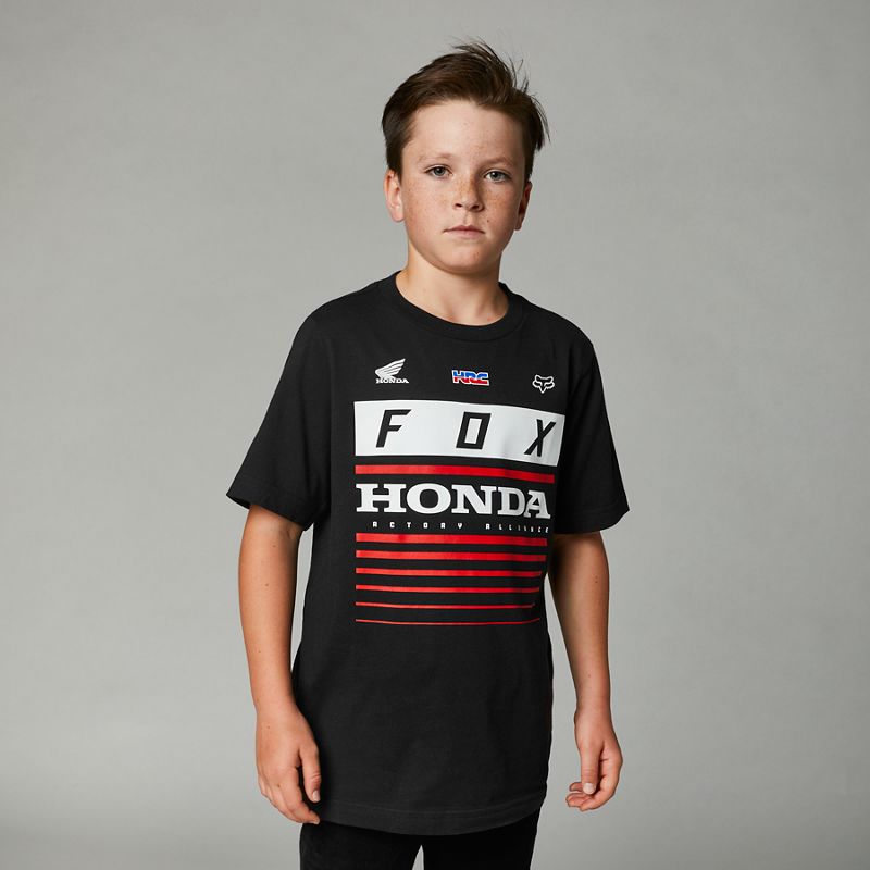 FOX Polera Lifestyle Niño Honda Negro - Rideshop