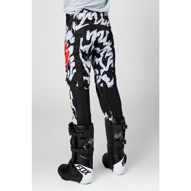 Shift Pantalon Moto Niño White Label Flame Blanco/Negro - Rideshop