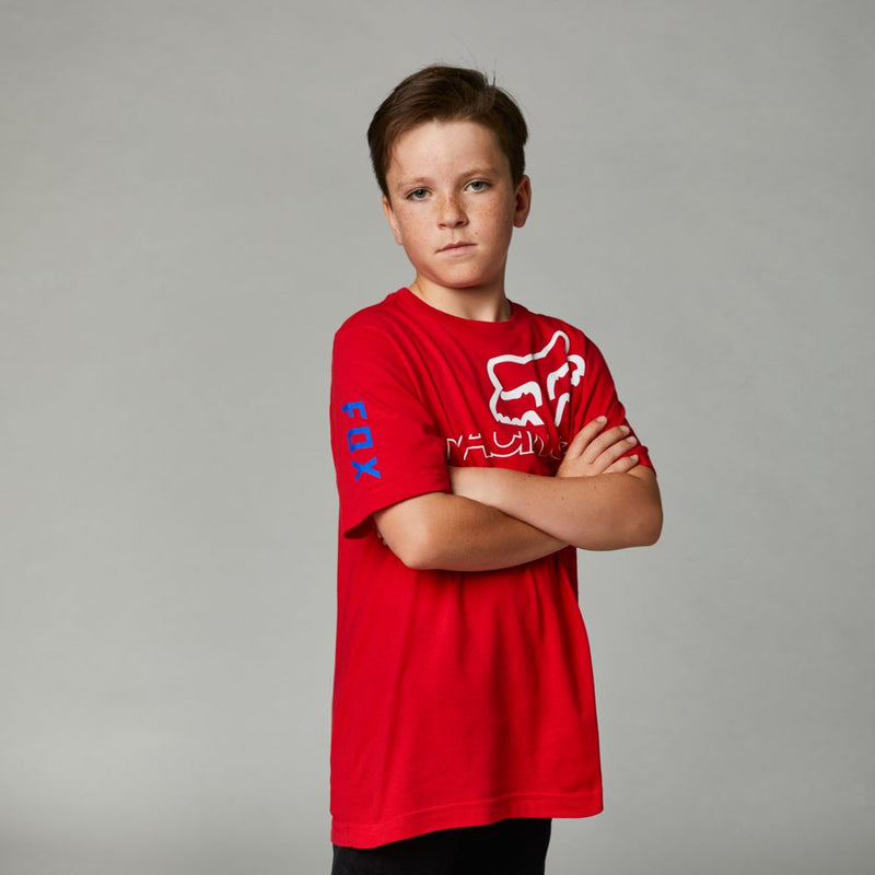 FOX Polera Lifestyle Niño Skew Rojo - Rideshop